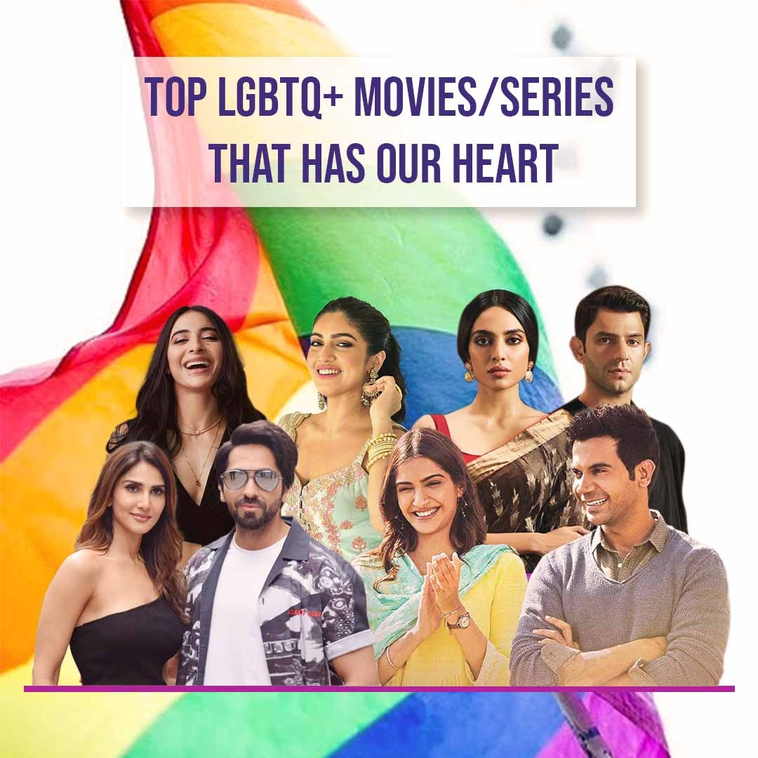 This picture depicts top 6 LGBTQ+ bollywood movies/shows